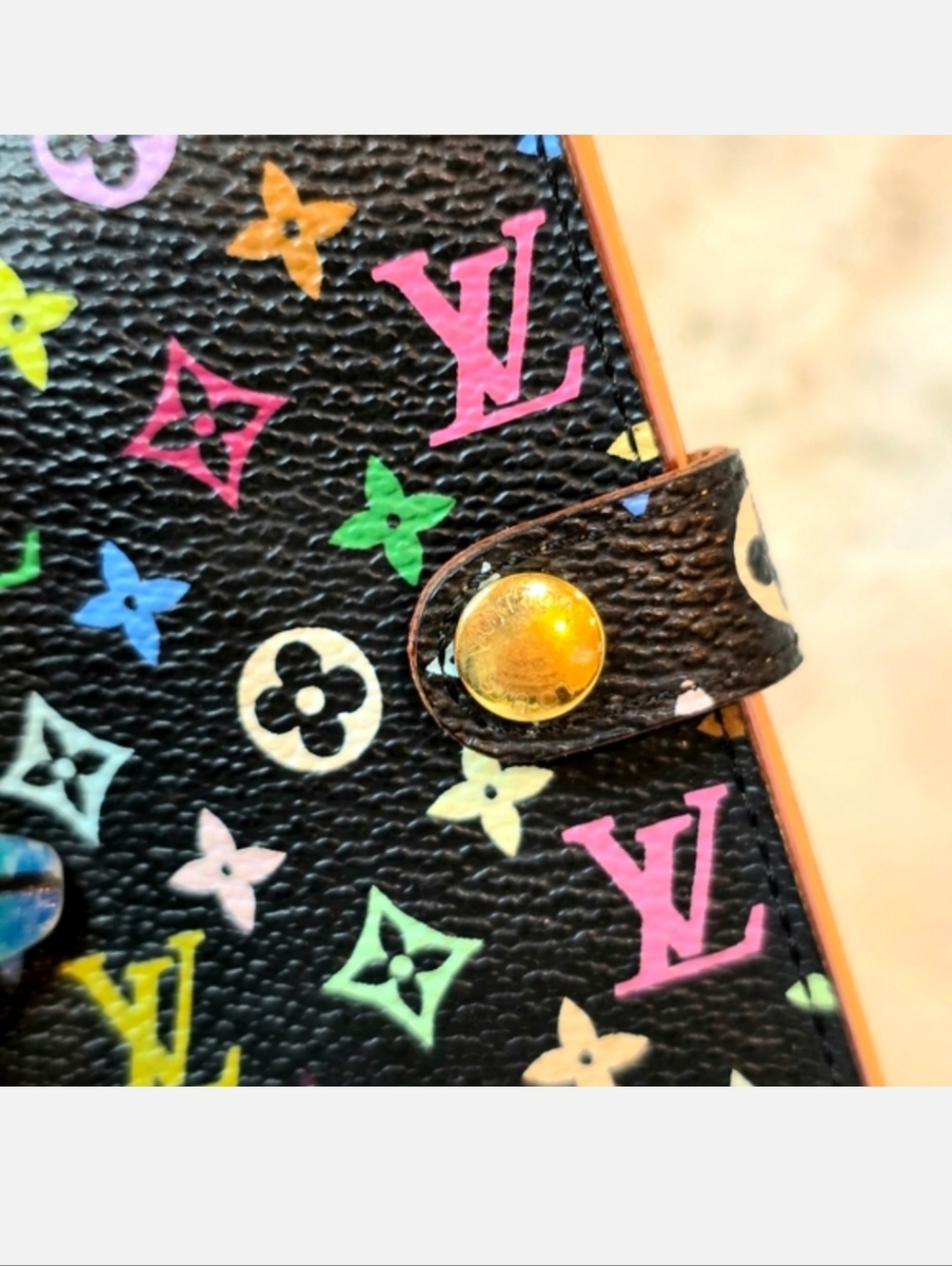🌺 Louis Vuitton Monogram Multicolore Carnet de Bal Mini Agenda/Card Case AUTH - Picture 10 of 12